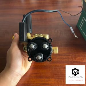 Bộ đầu bơm máy rửa xe mini - cao áp có chỉnh áp Đầu bơm máy rửa xe gia đình ( Có kèm rơ le điện) Đầu bơm áp lực đầu máy bơm mini