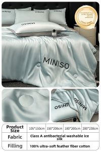 Miniso | Summer Cooling Blanket Set Machine Washable
