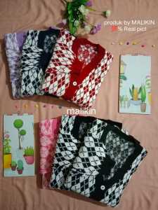 Cardigan Diamond Malikin Sido / Cardigan Cewek Premium / Cardigan Oversize / Kartigan Rajut Murah