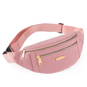 Sporty Multi-Functional Mobile Phone Waist Bag Womens Fashion Trendy Chest Bag for Worksite Nylon Material