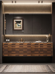 DIPURUI | Retro Colored Wash Basin Vanity