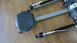 Rowing Machine Upgrade Double Hydraulic Full Motion Rower with LCD Monitor 12 levels Resistance Adjustable RM2006B