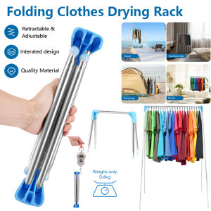 Portable Travel Garment Rack 13-28inch Retractable Clothes Drying Rack Collapsible Floor Stand Clothes Hanger Clothes Rack for Home Laundry Camping Travel Outdoor