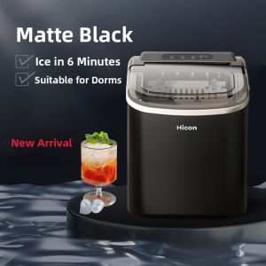 Small Automatic Ice Maker Machine round Ice Cubes Home Use Dormitory Kitchen Appliances 220V 15kg Ice Production per Day