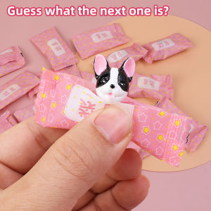10Pcs Mini Simulation Animal Food Bottles Blind Box Toys Action Surprise Play Figures Fake Candy Guess Blind Bag Kids Gifts