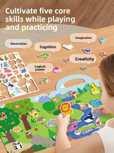 XIAOWANDOU | Magnetic Quiet Book for Toddlers Girls Dress Up