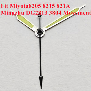 Menex Luminous Watch Hands Watch Replacement Spare Repair Accessories Parts Fit NH35 NH36 Miyota8215 DG Movement Silver-Green
