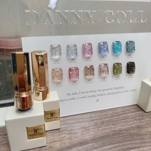 Set sơn gel nhũ cánh tiên 12 màu Danny Coll chai 15ml ( tặng kèm bảng màu )