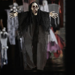 BETOP 1Pc Creepy Skeleton Face Hanging Ghost 2025 Halloween Decoration Horror Haunted House Halloween Props Supplies