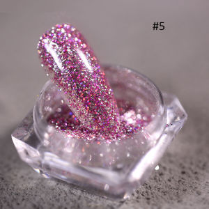 1Box Nail Art Magic Mirror Powder Holographic Reflective Diamond Glitter Powder DIY Crystal Rhinestones Manicure Platinum Powder