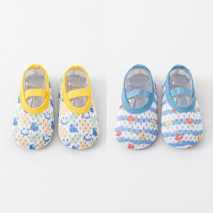 Breathable Mesh Baby Floor Shoes Summer Thin Childrens Indoor Socks Anti-Slip Bottom Cool Separation Four Seasons Universal