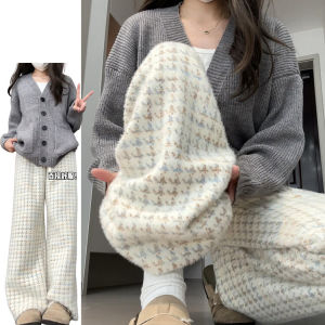 High Waist Wide Leg Pants Womens Casual Straight Cut Loose Floor-Length Trousers Spring Autumn New Style Slimming Effect