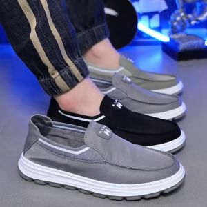 Techdoo Sepatu Slip On Hitam Pria Sepatu Semi Formal Casual Trendy MC127