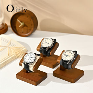 Oirlv Wooden Jewelry Organizer Bracelet Watch Display Stand Jewelry Storage Holder Watch Rack Watch Display Props For Showcase