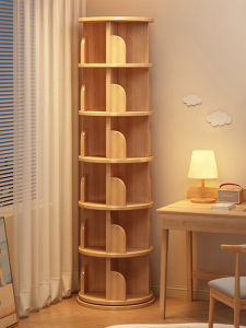 OYIla | Children 360 Degree Rotating Wooden Bookcase