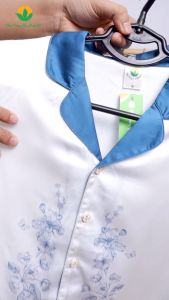 Bộ đồ mặc nhà Pijama lụa thời trang Việt Thắng quần dài áo tay dài kiểu dáng trẻ trung - B50.2308