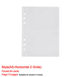 A5 Laser Star Zipper Binder Collect Book Refill Organizer DIY Journal Dairy Transparent Kpop Idol Photo Album Kawaii Stationery