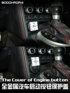 Boodhada Full Metal Mecha Style Slide Cover Car Motorcycle One Touch Start Button Protector High Quality Durable Auto Accessories