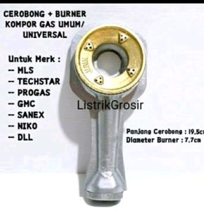 tungku+burner corong api gas kompor rrt sanek panaluxnikoteckstar nikitamatsunichi.tectar cerobong kompor PAKET SET BURNER JAPAN SEMUA KOMPOR CHINA