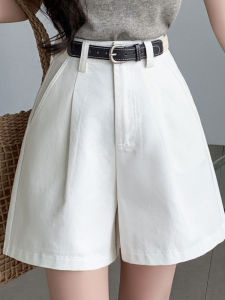 High Waist Workwear Suit Shorts Womens Outdoor Summer 2025 New Small Size Korean Version A-Line Five-Point Pants