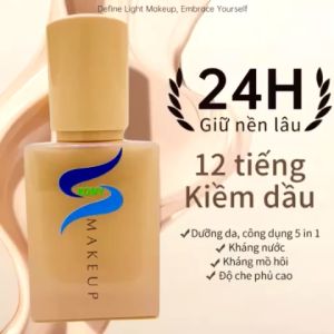 Kem Nền KEMY Pháp Kiểm Soát Dầu 24H Che Khuyết Điểm Tự Nhiên Phù Hợp Mọi Loại Da - Màu Da Sáng/Natural