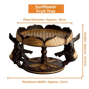 TAIMUJIA | Thai Style Real Wood High-End Decorative Fruit Plate
