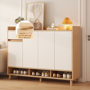 Sleek Modern Large Capacity Entryway Shoe Cabinet