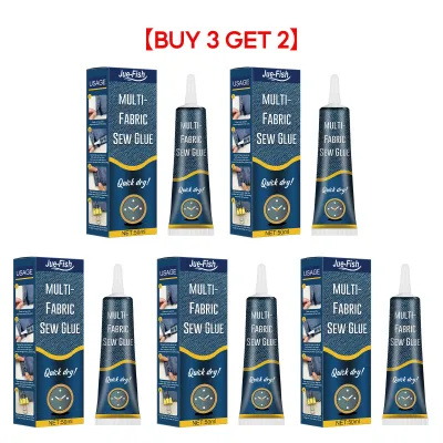 North Moon Fabric Sewing Glue Multifunctional Liquid Fabric Sew Glue Kit Instant Secure Fast Drying lothing Nail-free Sew Glue Universal Tool Adhesive for Clothing Ripped Insole Jeans