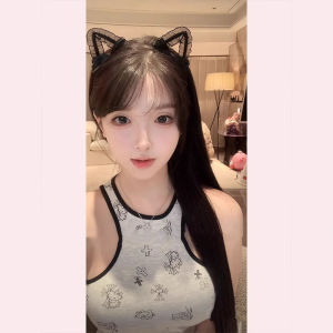 American Style Spicy Girl Shoulder Digging Strap Vest Women Summer New Slim Fit Inner Wear Design Sweet Spicy Outerwear Short Top