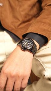 Sunlifex Jam Tangan Pria Tanggal Luminous Kuarsa Tali Stainless Steel Jam Tangan Cowok