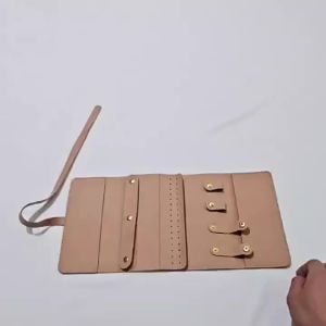 1pc Mini Jewelry Case Functional Storage Organizer Foldable Jewelry Bags for Rings Earrings Necklaces Packing Pouches Travel