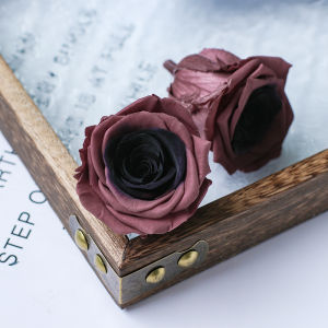 A-Grade Eternal Flower Plum Paste Rose DIY Handmade Bouquet Valentines Day Gift Long Lasting Flower Decorations for Lovers