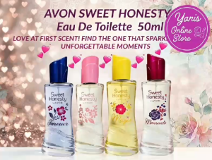 Avon Sweet Honesty Eau De Toilette 50ml - Sweet Honesty Forever Sweet Honesty Sweet Honesty Moments - Floral Fragrance Perfume Bottles Gift Set.