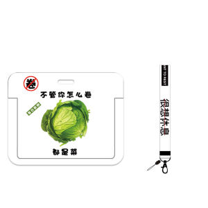 Creative Text Roll ID Card Holder Lanyard Bus Work Badge Easy Buckle Transportation Metrorail One Card Student Campus Card