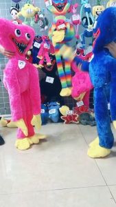 80cm Big Huggy Wuggy Poppy Playtime Plush Toy Rainbow Blue Pink Huggy Wuggy Chapter 2 Mommy Long Legs Gift for Kids