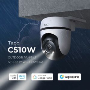TP-Link Official Store | Tapo C510W 2K 3MP | Indoor Outdoor 360 Degrees Pan and Tilt WiFi IP Security Cctv Sale Camera Connect to Cellphone with Mic and Speaker