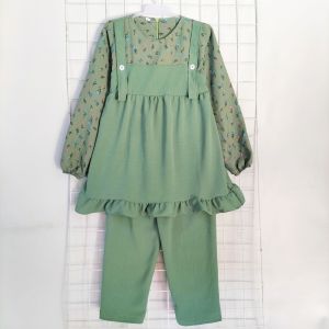 SETELAN ANAK MODEL KEKINIAN BAHAN CRINKLE 2-12THN