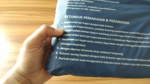 PONCHO Jas Hujan Setelan Dewasa Pria Dan Wanita Rain co Jumbo 0RIGINAL Bahan Pvc Tebal Kuat Anti Rembes Dan Anti Robek Mantol Sepeda Motor