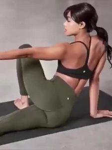 Quần Legging Tập Yoga Nữ Liền Mạch Quần Thể Thao Quần Tập Gym Quần Tập Luyện Thể Dục Quần Thể Thao Cạp Chun Chất Liệu Dệt Kim Dài Đến Mắt Cá Chân