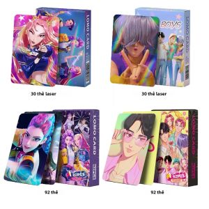 Kpop Demon Hunter Anime Saja Boys Cosplay Chơi Game Thu Thập Thẻ Nhãn Dán Huntrix In Bưu Thiếp Quà Tặng Trang Trí