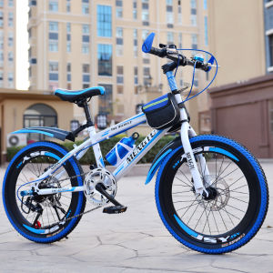 Kids Bicycle Double Disc Brake Speed Change the Kid with a Bike 20-Inch 22-Inch 24 Primary School Student Mountain Speed Change Childrens Male