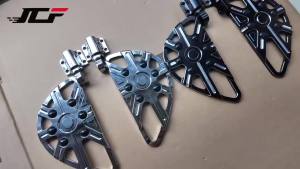 Bệ Để Chân Xe Máy Bằng Nhôm Billet Đen/mạ Crôm Lắp Đặt Phía Sau/trước Dành Cho Harley Softail Touring Dyna Road Glide