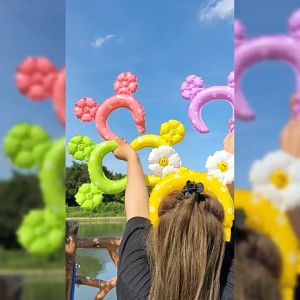 Big Party ที่คาดผม ลูกโป่งการ์ตูนสัตว์น่ารัก ฟิล์มอลูมิเนียม ตกแต่งงานเลี้ยงวันเกิด ลูกโป่งสัตว์ ของเล่นเด็ก DIY นักเรียน ของขวัญอนุบาล