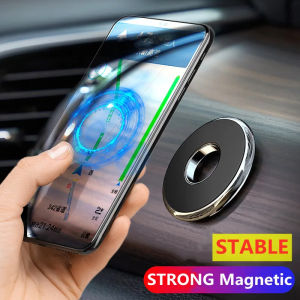 Universal Magnetic Car Phone Holder Stand Round Magnet Car Mount Bracket GPS Smartphone Mobile Support In Car Bracket For IPhone