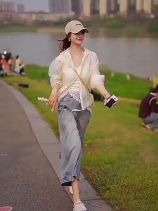 TIANQIANHUI | Áo Khoác Mỏng Trắng Thời Trang Chống Nắng Mùa Hè