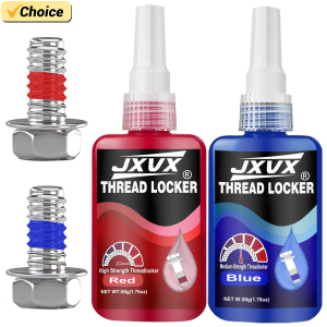 Medium Strength Threadlocker 243 Blue Removable LiquidThread Locker Adhesive Sealant to Prevent Loosening & Rust50/10ml Bottle