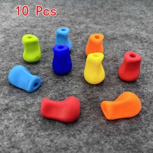 10pcs Children Pencil Holder School Students Writing Posture Random Colors Silicone Pen Aid Grip Posture Correction Device