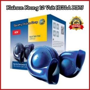 Klakson Keong Motor Mobil Hella Biru 12V