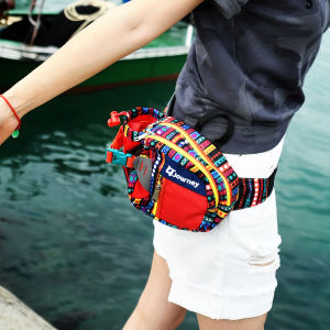 Beijing Forest Outdoor All-Matching Multi-Functional Large Capacity Kettle Waist Bag Travel Color Tear-Resistant Small Waist Bag Men and Women