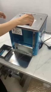 Máy thái thịt bò thịt bê thịt dê tươi sống làm bún phở tái phở xào làm dê tái chanh công suất 1100W